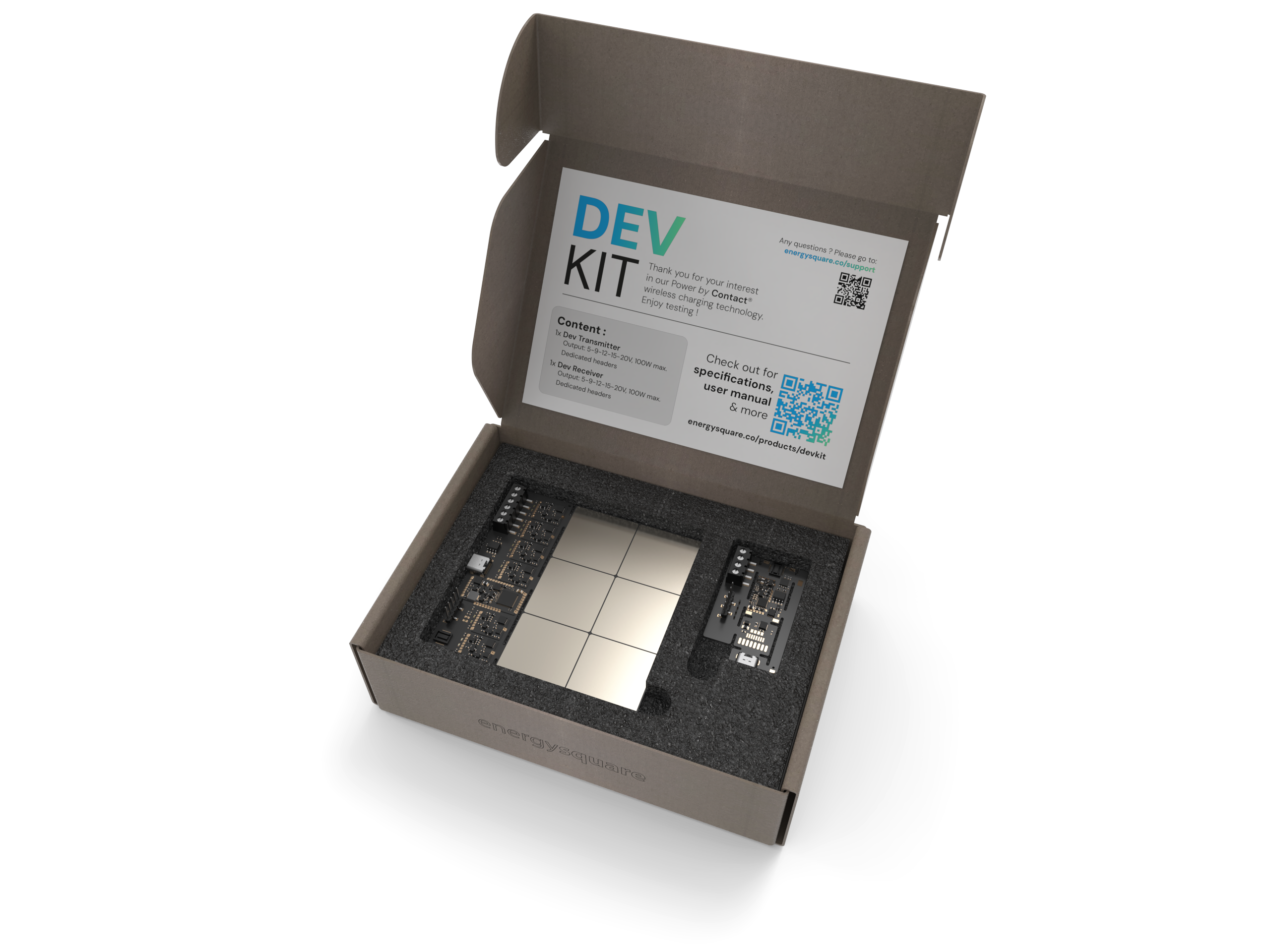 Test Power by Contact® wireless charging technology with our development kit
